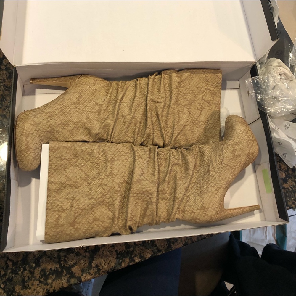 high heeled boots